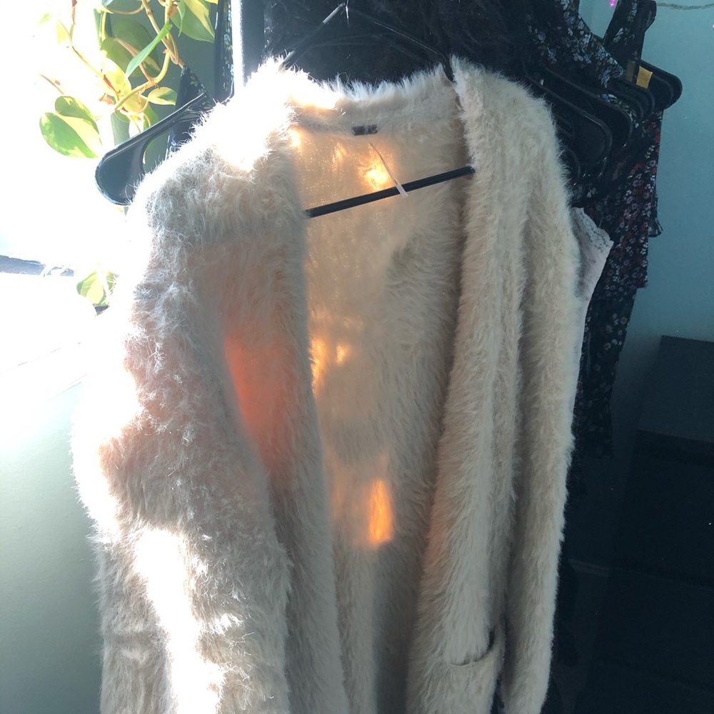 Free People fuzzy cardigan